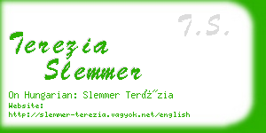 terezia slemmer business card